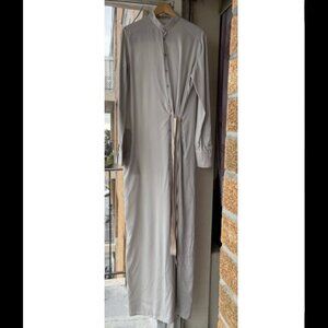 A.F.VANDEVORST SILK BUTTON DOWN MAXI DRESS 38